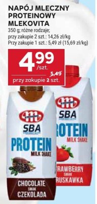 Napój mleczny proteinowy Mlekovita promocja w Stokrotka