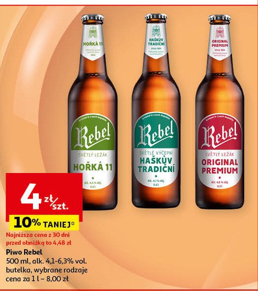 Piwo Rebel original premium promocja