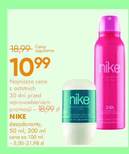 Dezodorant Nike woman pink Nike cosmetics promocja