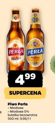 Piwo Perła Miodowa 0% butelka bezwrotna promocja w Netto