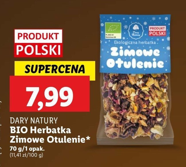 Herbatka zimowe otulenie Dary natury promocja