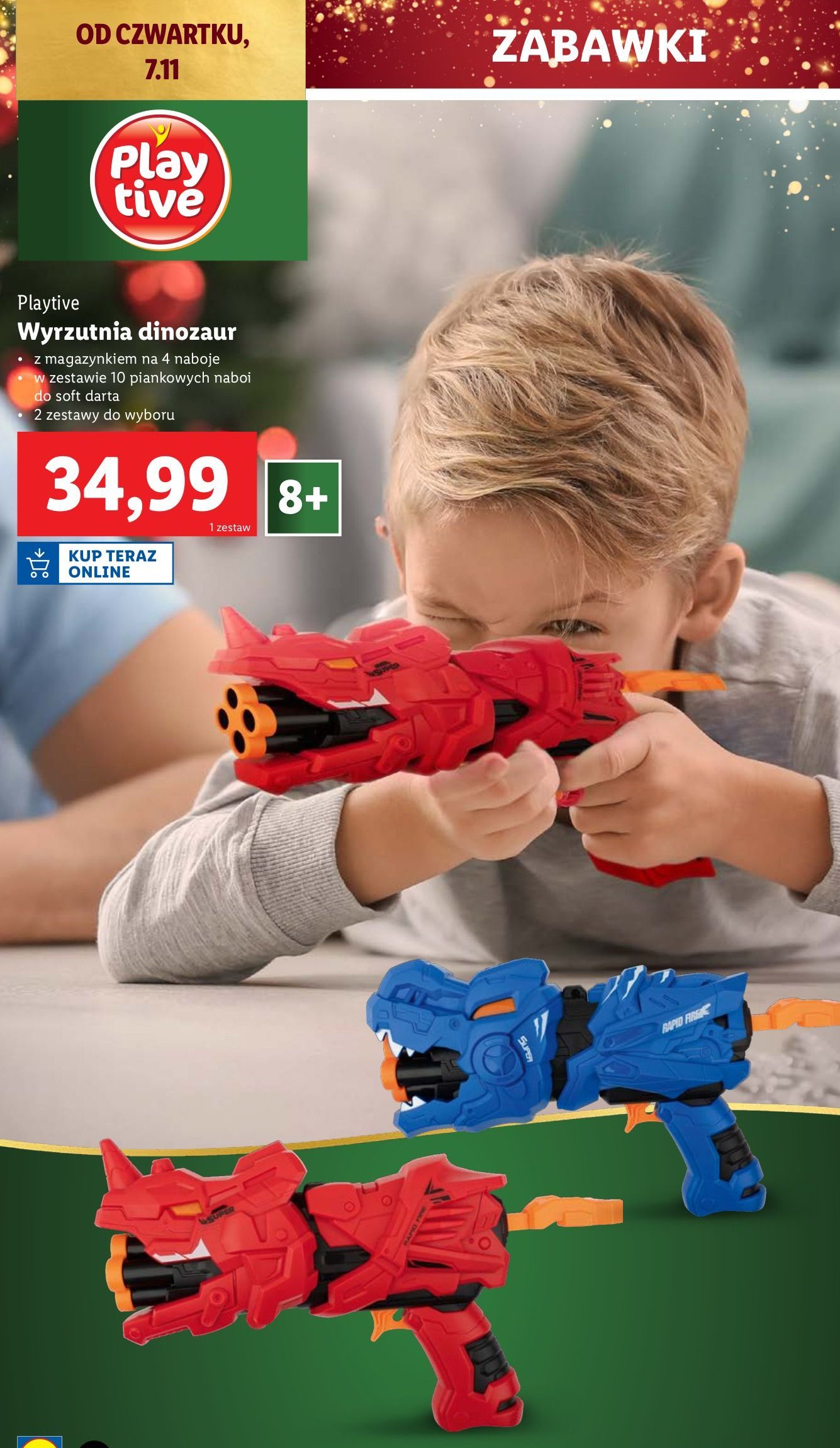 Wyrzutnia dinozaur Playtive promocja