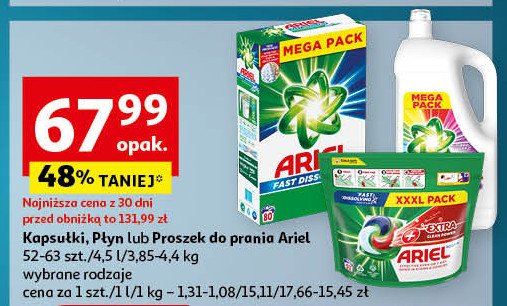 Żel do prania kolorowego Ariel promocja w Auchan