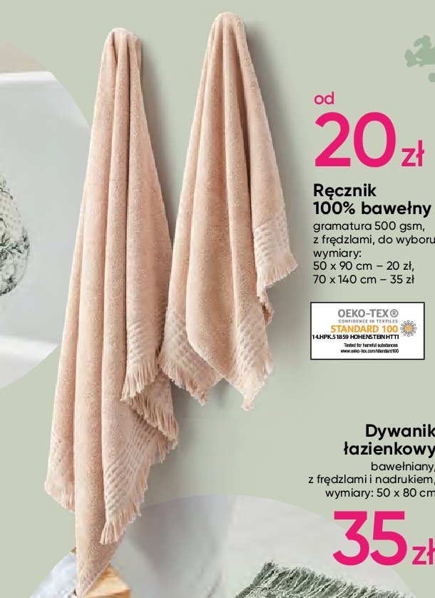 R臋cznik z fr臋dzlami 70 x 140 cm promocja