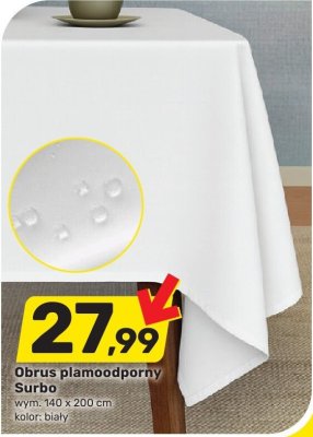 Obrus plamoodporny Surbo promocja w Bricomarche