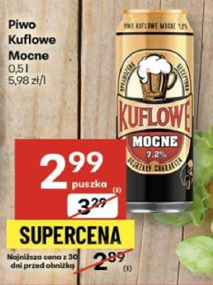 Piwo Kuflowe Mocne promocja w Delikatesy Centrum