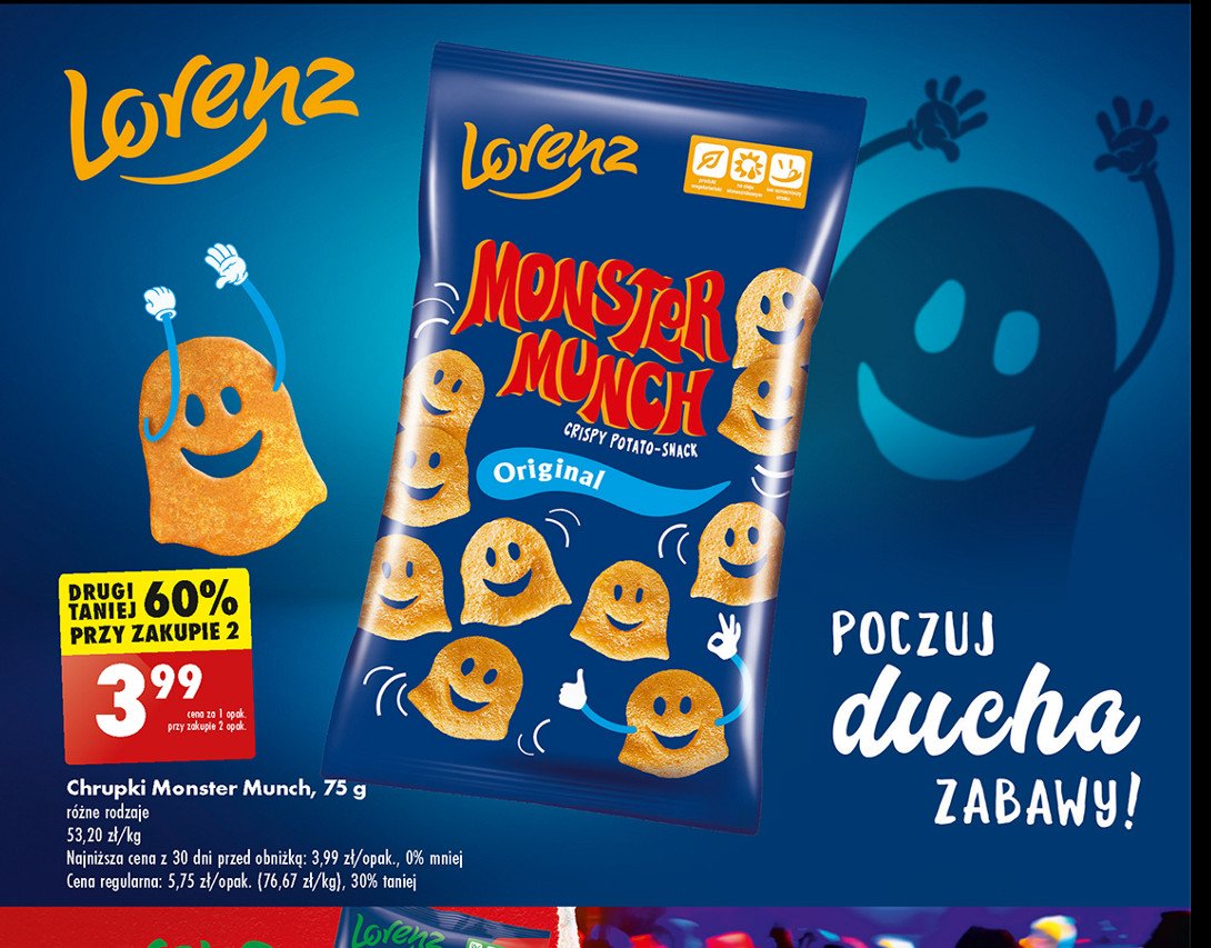 Chrupki original Lorenz monster munch promocja