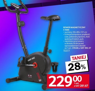 Rower magnetyczny C1660 promocja w Selgros