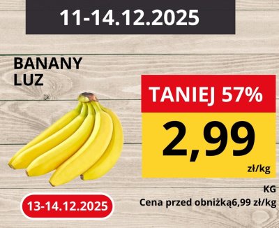 Banany luz promocja w Supeco