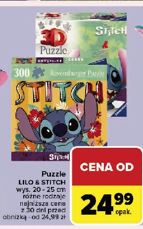 Puzzle lilo & stitch Clementoni promocja w Carrefour