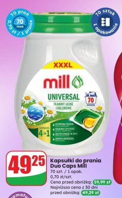 Kapsułki do prania Duo Caps Mill promocja w Dino