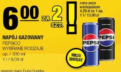 Napój gazowany Pepsi wybrane rodzaje promocja w SPAR