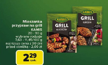 Przyprawa grill kurczak Kamis grill promocja w Carrefour Market
