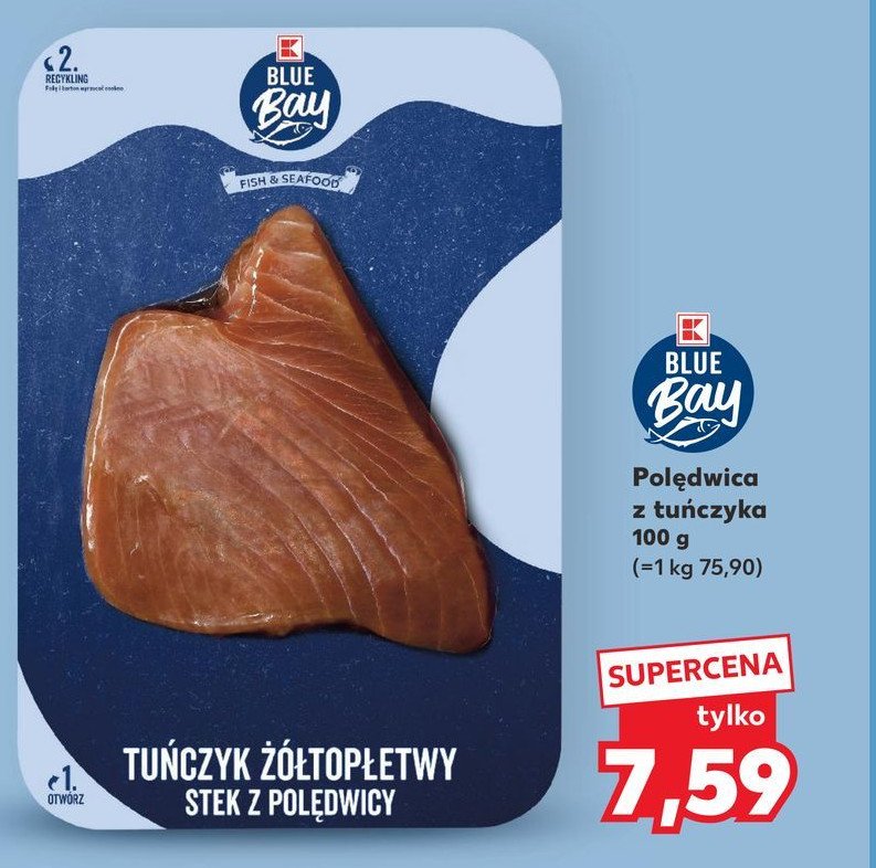 Polędwica z tuńczyka K-classic blue bay promocja w Kaufland