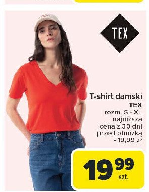 T-shirt damski s-xl Tex promocja w Carrefour Market