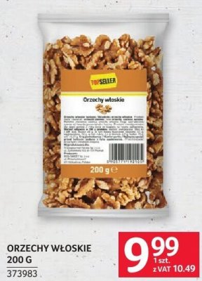 Orzechy włoskie 200 g promocja w Selgros