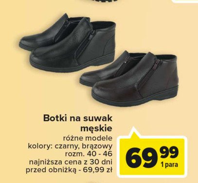 Botki na suwak m臋skie 40-46 promocja