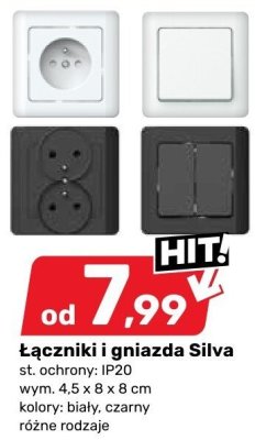 Łączniki i gniazda Silva promocja w Bricomarche