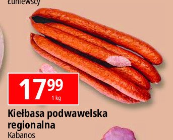 Kiełbasa podwawelska Kabanos promocja