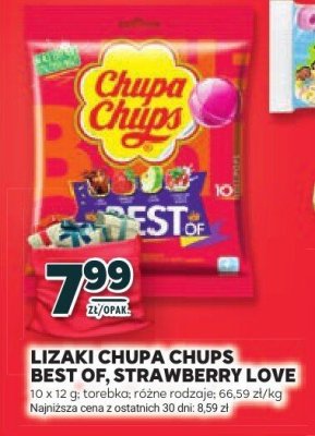 Lizaki Chupa Chups Best of, Strawberry Love promocja w Stokrotka