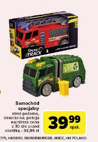 Samochód akcji śmieciarka promocja w Carrefour