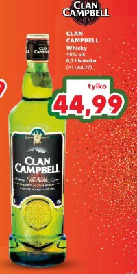 Whisky 40% alk. promocja w Kaufland