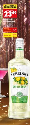 Wódka Lubelska Cytrynówka 500 ml promocja w Biedronka