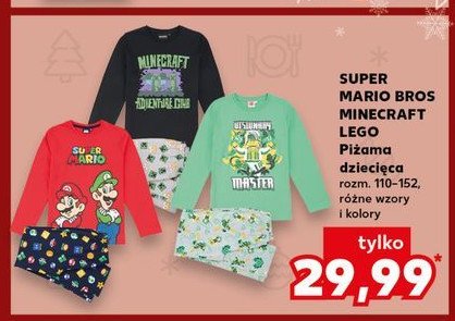 Piżama dziecięca 110-152 super mario promocja w Kaufland