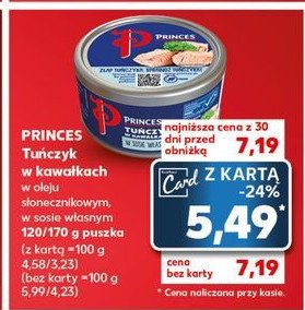 Tuńczyk w kawałkach w oleju słonecznikowym Princes promocja