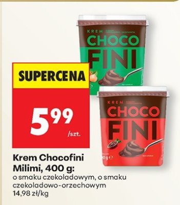 Krem Chocofini Milimi promocja w Biedronka