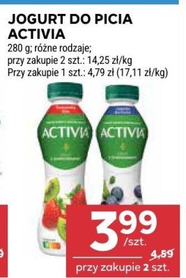 Jogurt do picia Activia promocja w Stokrotka