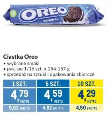 Ciastka Oreo wybrane smaki promocja w Makro