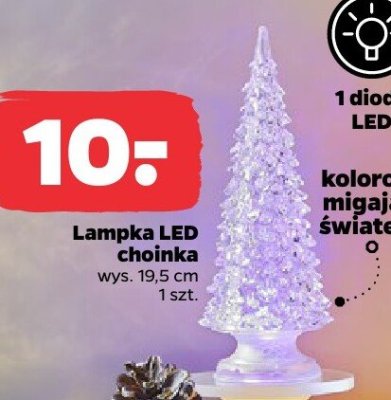Lampka LED choinka promocja w Netto