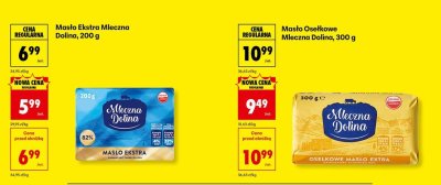 Masło Ekstra Mleczna Dolina, 200 g promocja w Biedronka