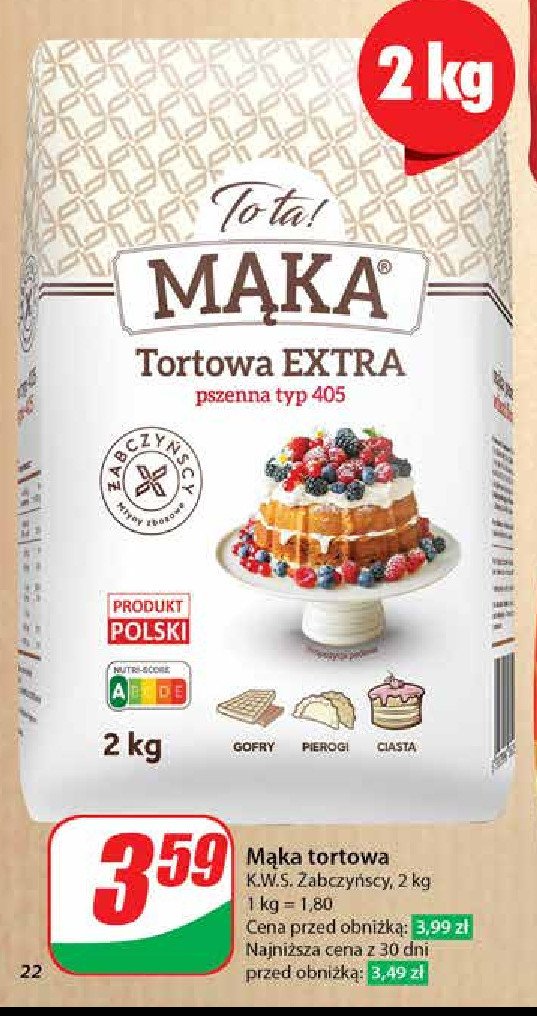 Mąka tortowa extra TO TA! promocja