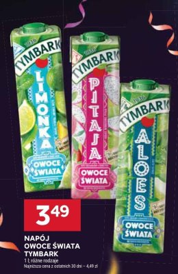 Napój owoce świata Tymbark aloes promocja w Stokrotka