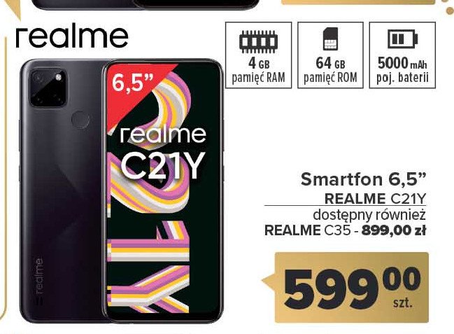 Smartfon c35 Realme promocja