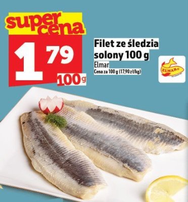 Filet ze śledzia solony 100 g promocja w TOPAZ