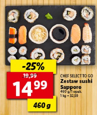 Sushi sapporo Chef select promocja