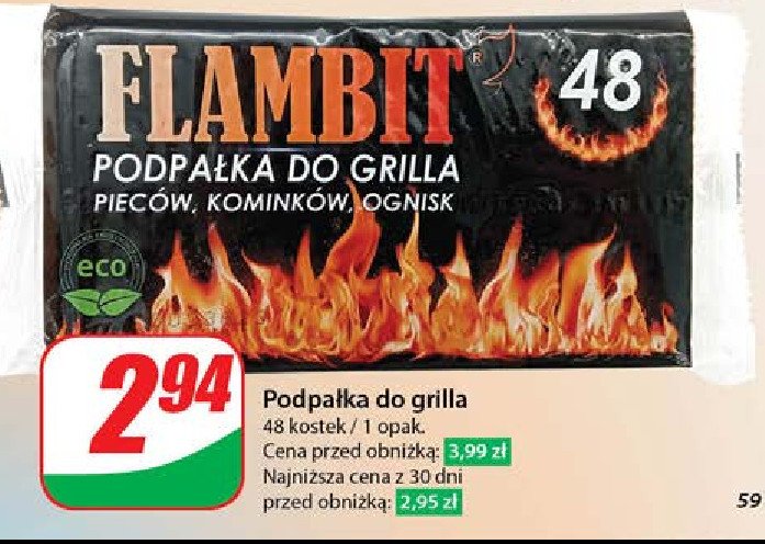 Podpałka grilla Flambit promocja w Dino