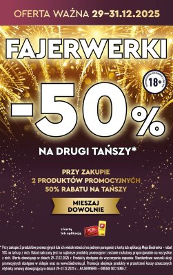 Fajerwerki drugi -50% promocja w Biedronka