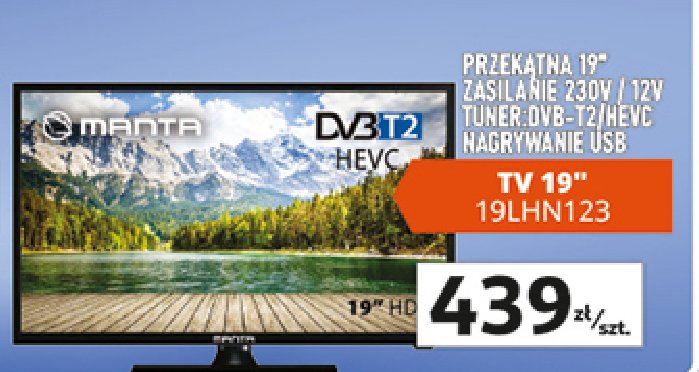 Telewizor led 19" 19lhn123d promocja