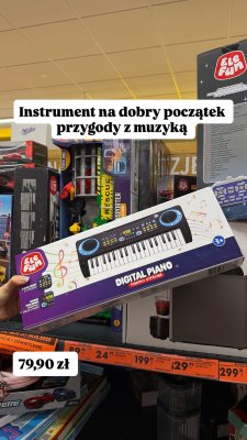 Pianino cyfrowe Keyboard Digital Piano promocja w Biedronka