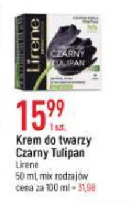Krem-odżywka przeciwzmarszczkowa organiczny czarny tulipan Lirene dermoprogram promocja