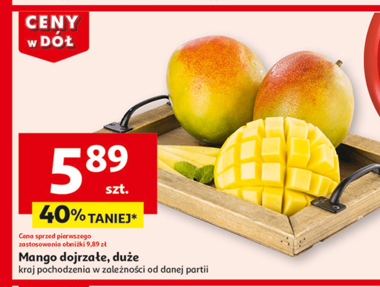 Mango duże dojrzałe promocja w Auchan