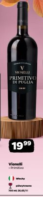 Wino Vionelli Primitivo promocja w Netto