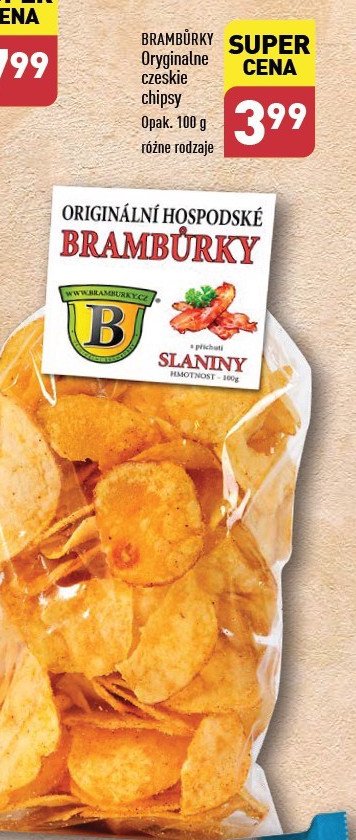 Chipsy z kotła bekonowe Bramburky promocja