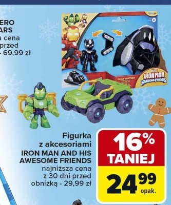 Figurka z akcesoriami IRON MAN AND HIS AWESOME FRIENDS promocja w Carrefour