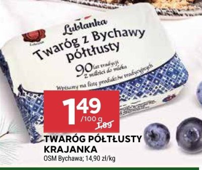 Twaróg półtłusty krajanka OSM Bychawa Lublanka promocja w Stokrotka