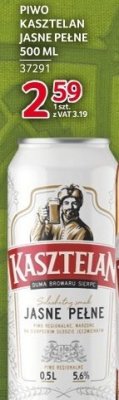Piwo Kasztelan Jasne Pełne 500 ml puszka promocja w Selgros